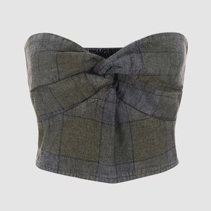 Brand New with Tag Grey Bow In Heart Corset